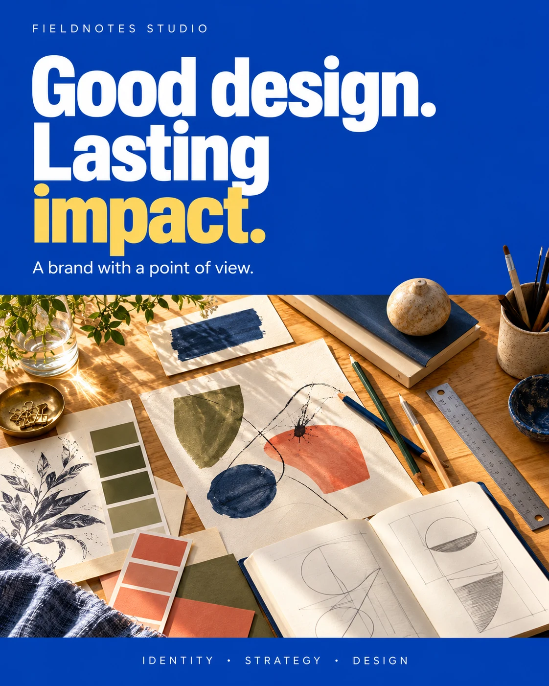 Fieldnotes Studio fictional sample creative illustrating linkedin content direction